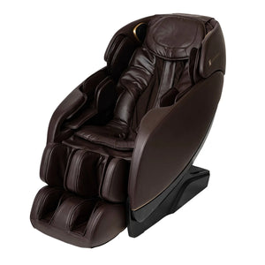 Fauteuil de massage Inner Balance Jin 2.0 avec rail de massage en forme de S et L - brun