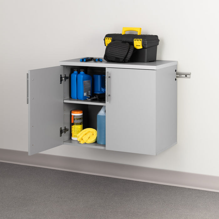 Armoire de plancher HangUps avec rangement - gris clair