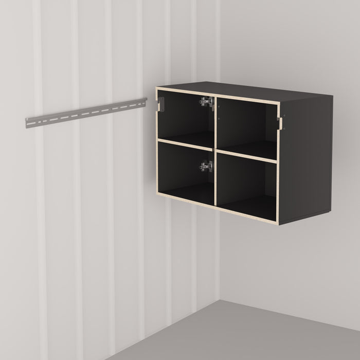 Armoire supérieure de rangement HangUps de 36 po - noire