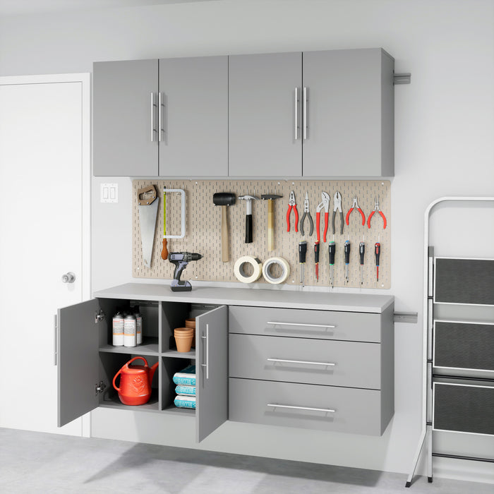Armoire de plancher HangUps avec rangement - gris clair