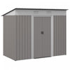 Outsunny Abri De Jardin Avec Portes Coulissantes Et Bouche D'aeration, Gris