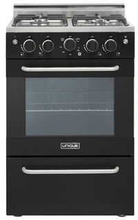  Cuisinière à gaz Prestige par Unique de 24 po à convection - UGP-24V PC1 B 