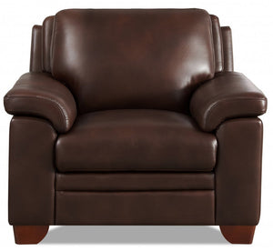 Fauteuil Magnum de Hydeline en cuir - brun