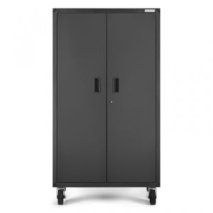 Armoire de rangement mobile de Gladiator - granite martelé