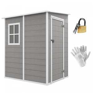 Outsunny 4 X 5ft Abri De Jardin En Metal Stockage D'outils De Jardin