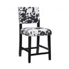 Tabouret Corey Udder Madness de hauteur comptoir en tissu - noir