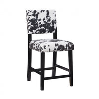 Tabouret Corey Udder Madness de hauteur comptoir en tissu - noir