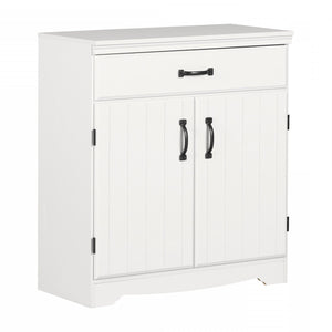 Armoire de rangement Farnel - blanc solide