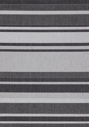 Carpette Jackson à rayures pour l’intérieur et l'extérieur - 6 pi 7 po x 9 pi 6 po