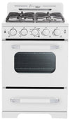 Cuisinière à gaz Classic Rétro par Unique de 24 po à convection - UGP-24CR W