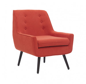 Fauteuil d’appoint Trellis Pimento en tissu - rouge