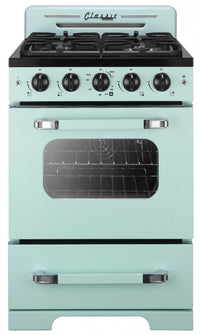  Cuisinière à gaz Classic Rétro par Unique de 24 po à convection - UGP-24CR LG 