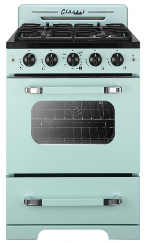 Cuisinière à gaz Classic Rétro par Unique de 24 po à convection - UGP-24CR LG