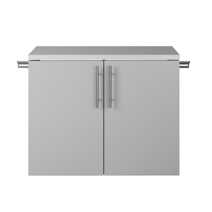 Armoire de plancher HangUps avec rangement - gris clair