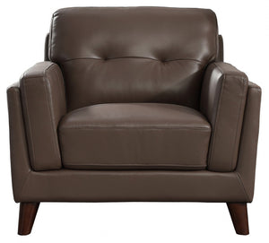 Fauteuil Rowan de Hydeline en cuir - brun