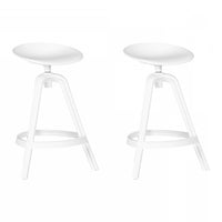 Tabouret de cuisine Olio blanc - ensemble de 2