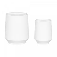 Ensemble 2 cache-pots Dalya - blanc