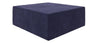 Pouf The Flower de Novogratz en microfibre - bleu marine