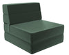 Fauteuil modulaire et chaise longue The Flower de Novogratz en velours - vert