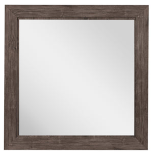 Miroir de commode de chambre à coucher Yorkdale, fabriqué au Canada - gris