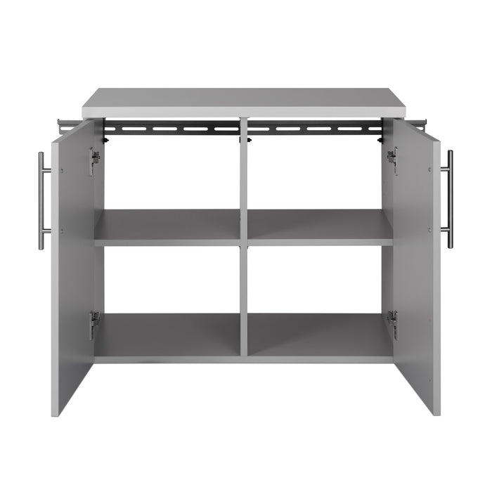 Armoire de plancher HangUps avec rangement - gris clair