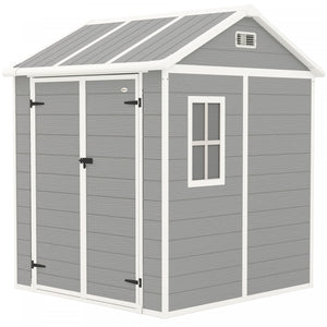 Outsunny Remise De Rangement Exterieure, Remise En Resine Avec Sol, Fenetre