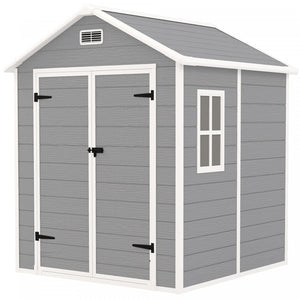 Outsunny Remise De Rangement En Plastique, Plancher, Portes Verrouillables