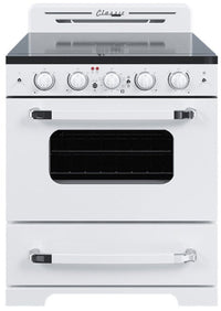  Cuisinière électrique  Classic Rétro par Unique de 30 po à convection - UGP-30CR EC W 