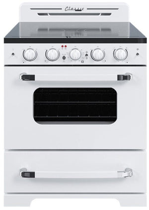 Cuisinière électrique  Classic Rétro par Unique de 30 po à convection - UGP-30CR EC W