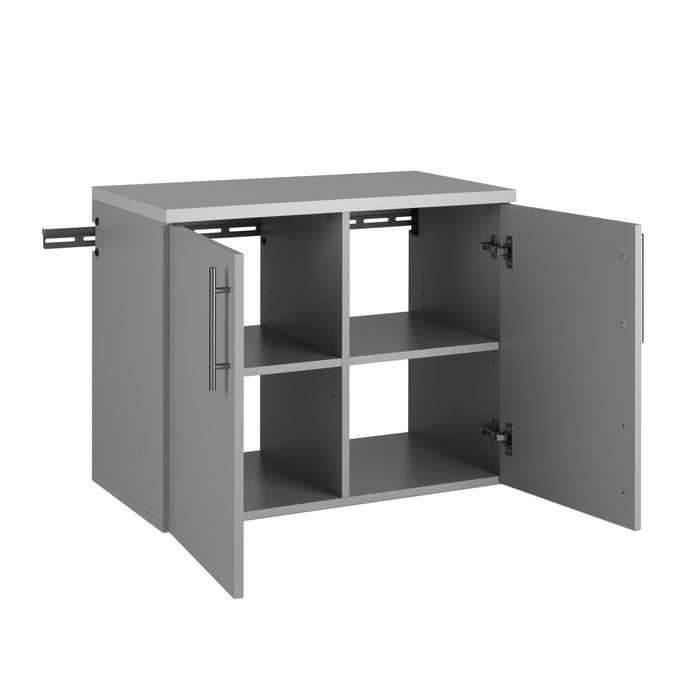 Armoire de plancher HangUps avec rangement - gris clair