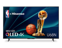  Téléviseur intelligent QLED à mini DEL de Hisense UHD 4K de 65 po à 60 Hz avec HDR10+, Dolby VisionMC et Google TVMC (65U68N)