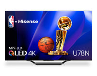  Téléviseur intelligent QLED à mini DEL de Hisense UHD 4K de 65 po à 144 Hz avec HDR10+, Dolby VisionMC et Google TVMC (65U78N)