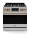 Cuisinière à gaz amovible de style professionnel collection Gordon Ramsay de Thor Kitchen de 36 po avec panneau de commande tactile inclinable - RSG36-BRZ
