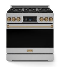 Cuisinière à gaz amovible de style professionnel collection Gordon Ramsay de Thor Kitchen de 36 po - RSG36-BRZ