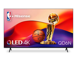 Téléviseur intelligent QLED Hisense UHD 4K de 85 po à 60 Hz avec HDR10+, Dolby VisionMC et Google TVMC (85QD6N)