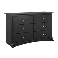 Commode Jade à 6 tiroirs pour enfants - noire