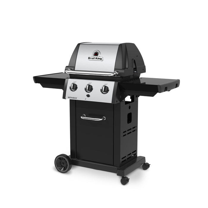 Gril à gaz propane MonarchMC 320 en acier inoxydable et noir de Broil King - 834254