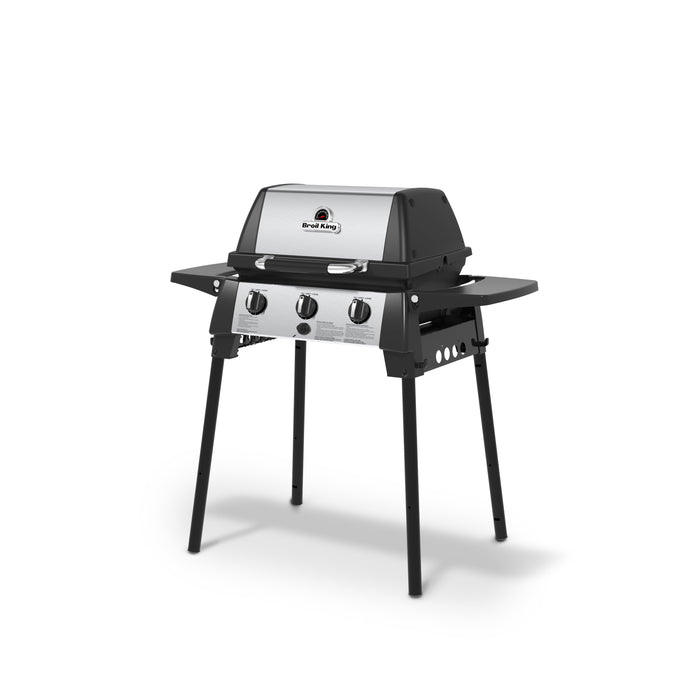 Gril à gaz propane Porta-ChefMC 320 en acier inoxydable et noir de Broil King - 952654