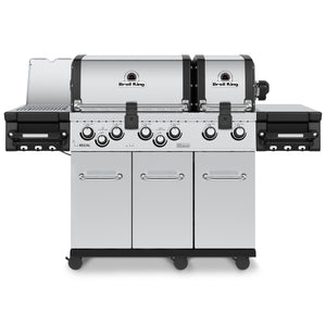 Gril à gaz propane RegalMC S 690 PRO IR de Broil King avec brûleur latéral à infrarouge et brûleur arrière de rôtisserie - 957944