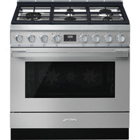 Cuisinière hybride Smeg Portofino de 4,5 pi3 - CPF36UGMX