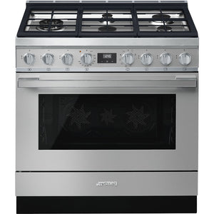 Cuisinière hybride Smeg Portofino de 4,5 pi3 - CPF36UGMX