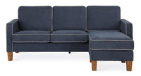 Sofa sectionnel en forme de L Bowen de Novogratz - bleu