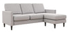 Sofa sectionnel réversible Winston de Mr. Kate en lin - gris clair