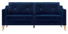 Sofa Tess de Mr. Kate en velours - bleu