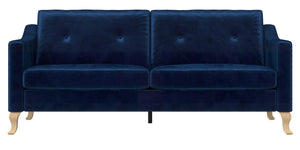 Sofa Tess de Mr. Kate en velours - bleu