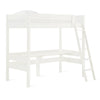 Lit mezzanine simple Harlan de DHP avec bureau et échelle - blanc