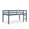 Lit mezzanine simple Milton de DHP en bois pour jeunes et enfants - gris