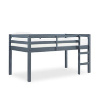 Lit mezzanine simple Milton de DHP en bois pour jeunes et enfants - gris