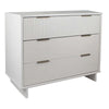 Commode moderne Granville de Manhattan Comfort de 38,18 po avec 3 tiroirs - blanche