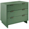 Commode moderne Granville de Manhattan Comfort de 38,18 po avec 3 tiroirs - vert sauge